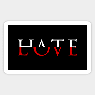 Love Hate Aesthetic Sticker